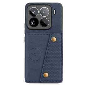 Skal Xiaomi 15 Pro Telefonfodral Korthållare Med Lädereffekt