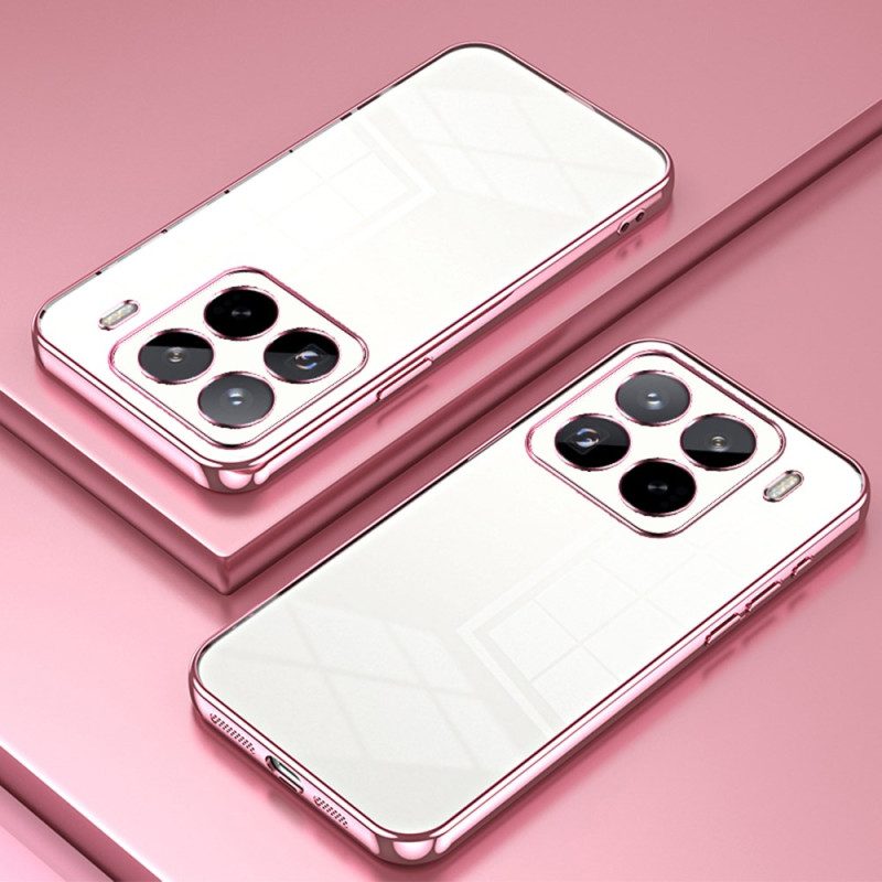 Skal Xiaomi 15 Pro Telefonfodral Metalleffektkant