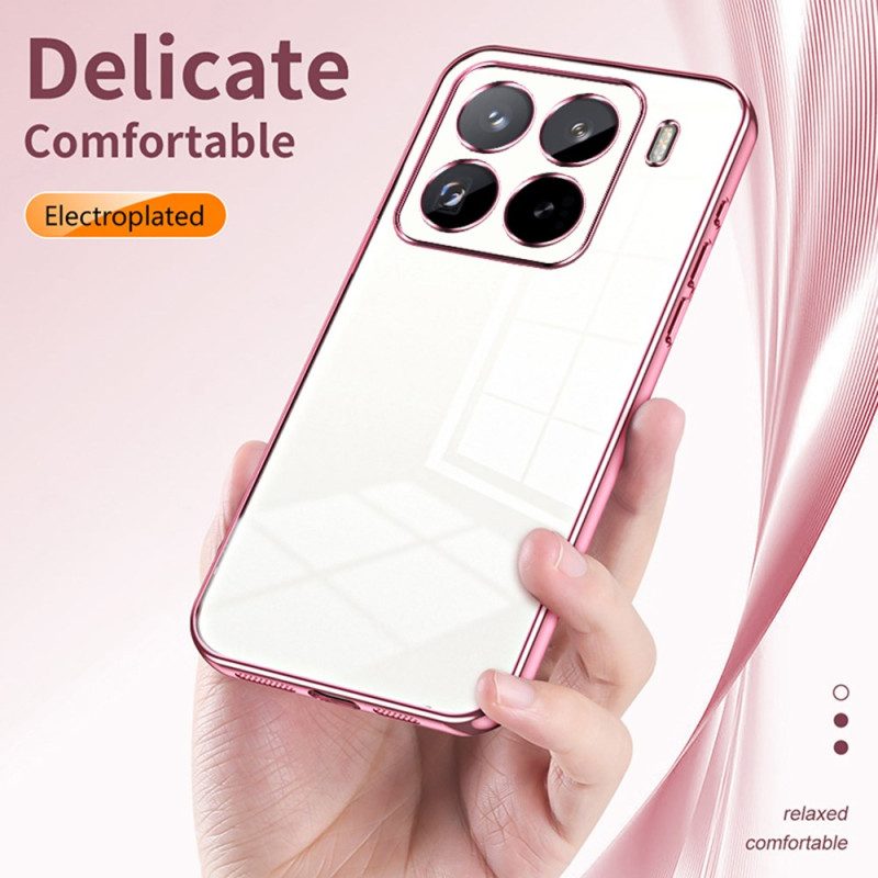Skal Xiaomi 15 Pro Telefonfodral Metalleffektkant