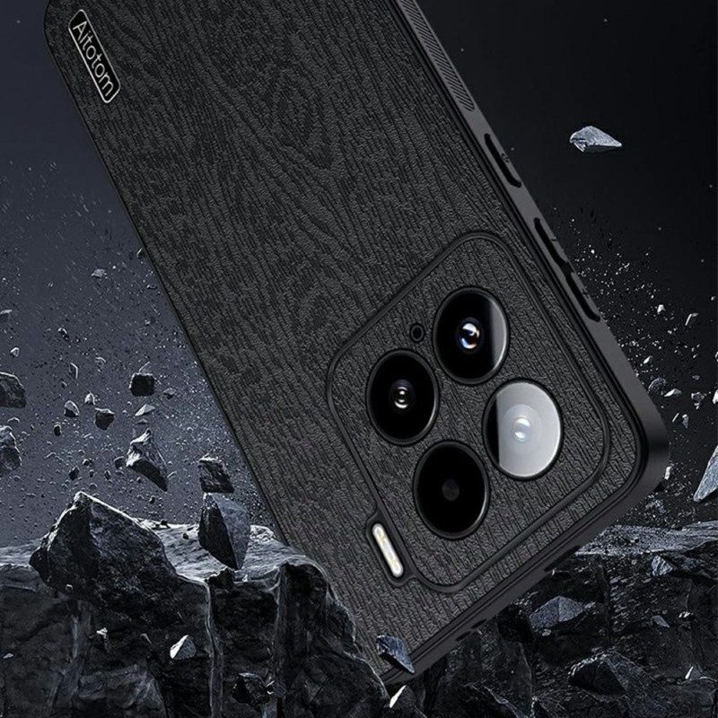 Skal Xiaomi 15 Telefonfodral Träeffekt