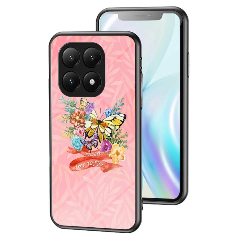 Skal Xiaomi 15t Fjärilar I Härdat Glas
