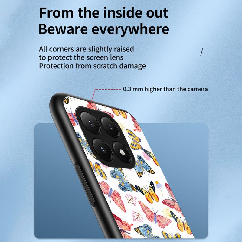 Skal Xiaomi 15t Fjärilar I Härdat Glas
