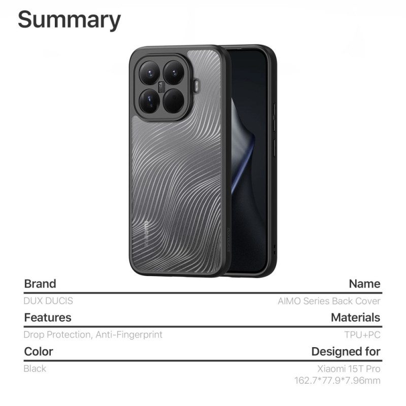 Skal Xiaomi 15t Pro Aimo-serien Dux Ducis