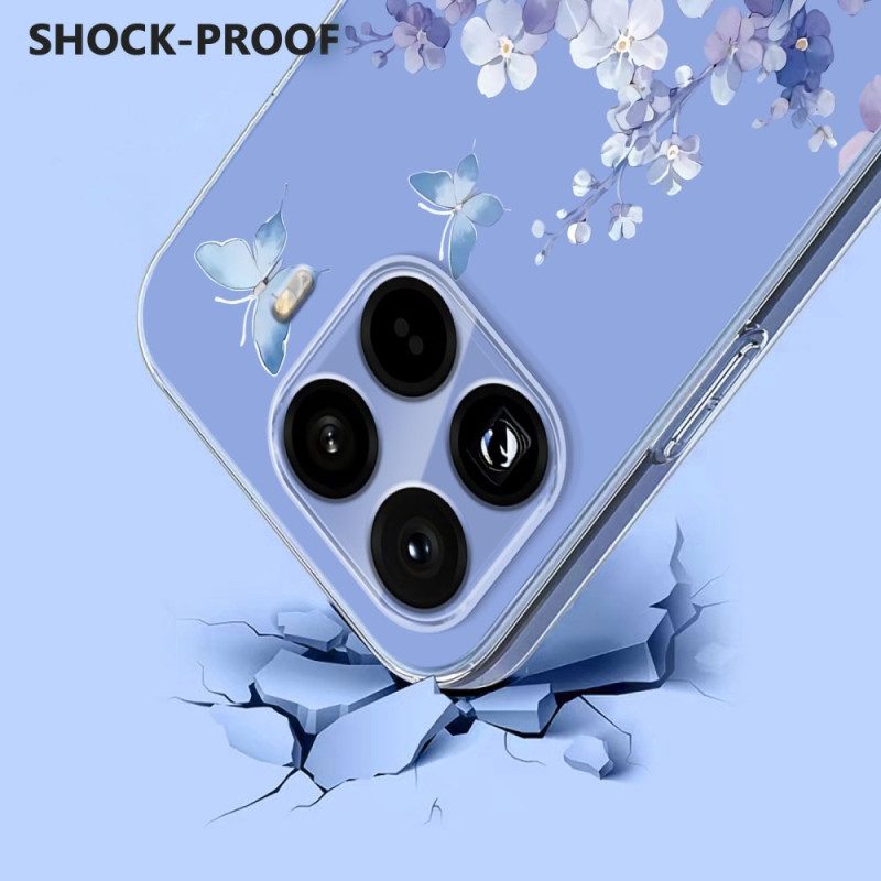 Skal Xiaomi 15t Pro Blommigt Transparent