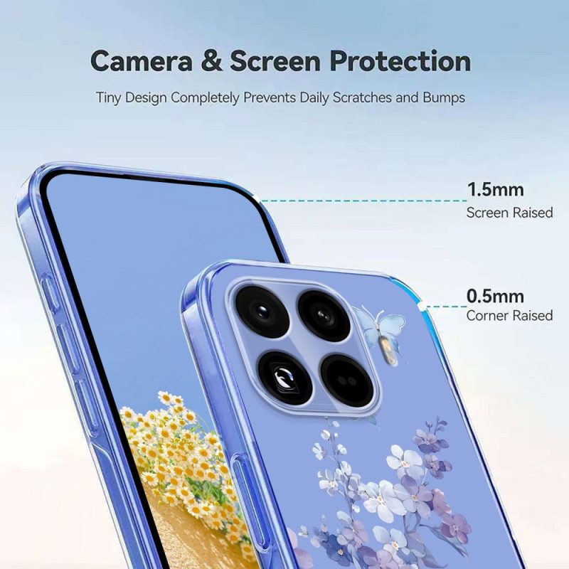 Skal Xiaomi 15t Pro Blommigt Transparent