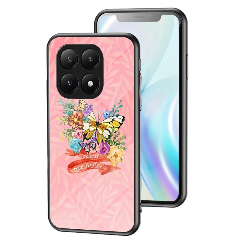 Skal Xiaomi 15t Pro Fjärilar I Härdat Glas