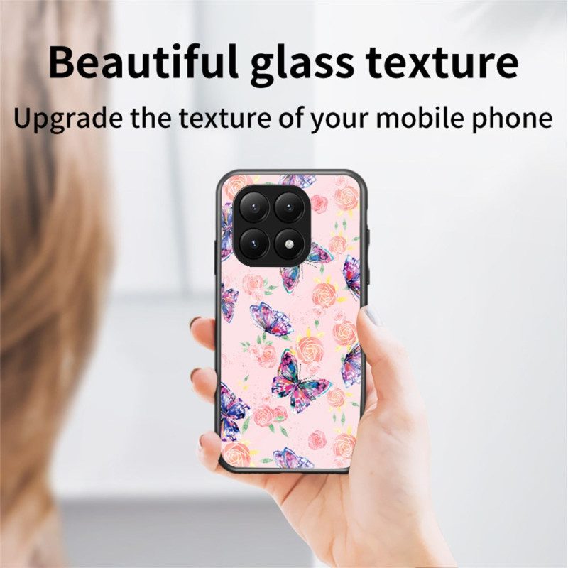 Skal Xiaomi 15t Pro Fjärilar I Härdat Glas