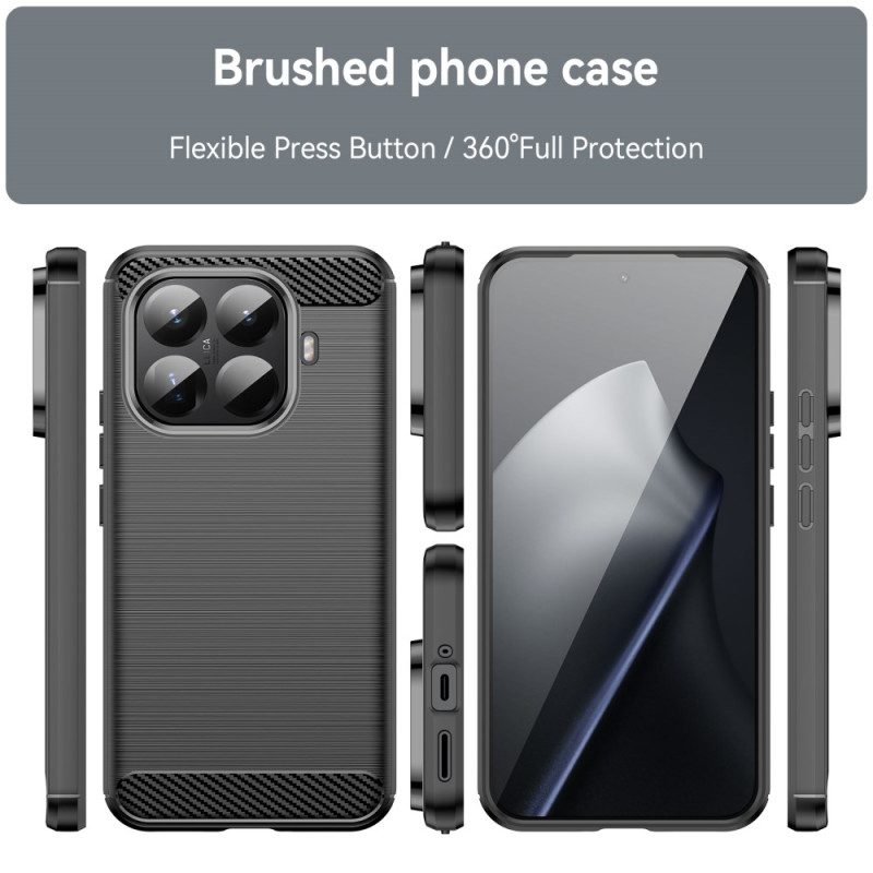 Skal Xiaomi 15t Pro Telefonfodral Borstad Kolfiber