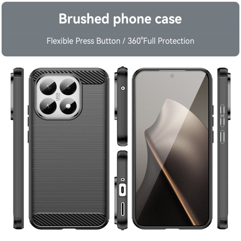 Skal Xiaomi 15t Telefonfodral Borstat Kolfiber