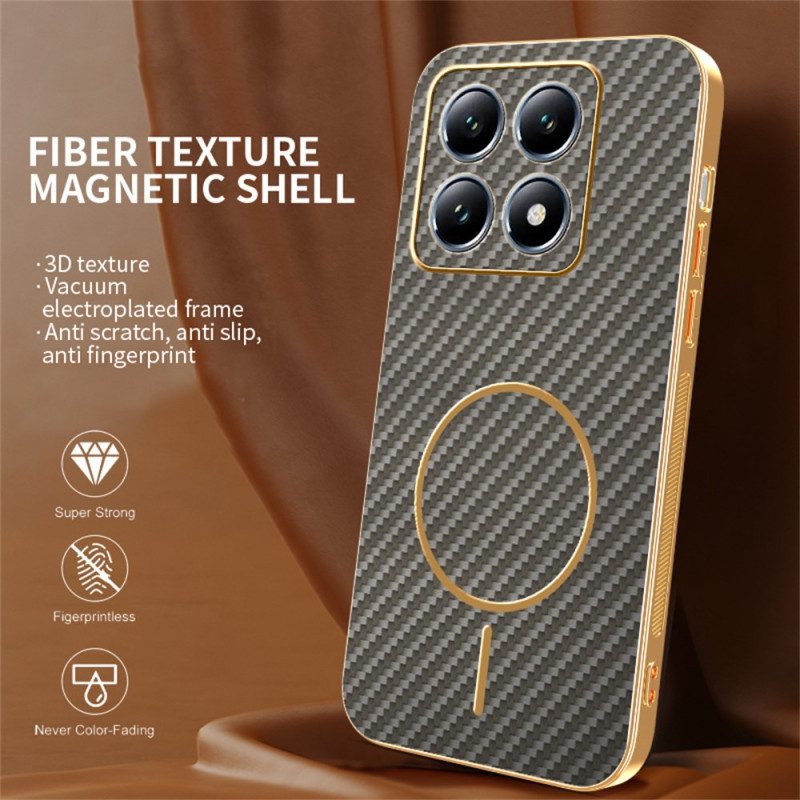 Skal Xiaomi 15t Telefonfodral Kolfiberstruktur