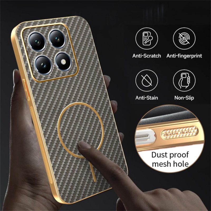 Skal Xiaomi 15t Telefonfodral Kolfiberstruktur