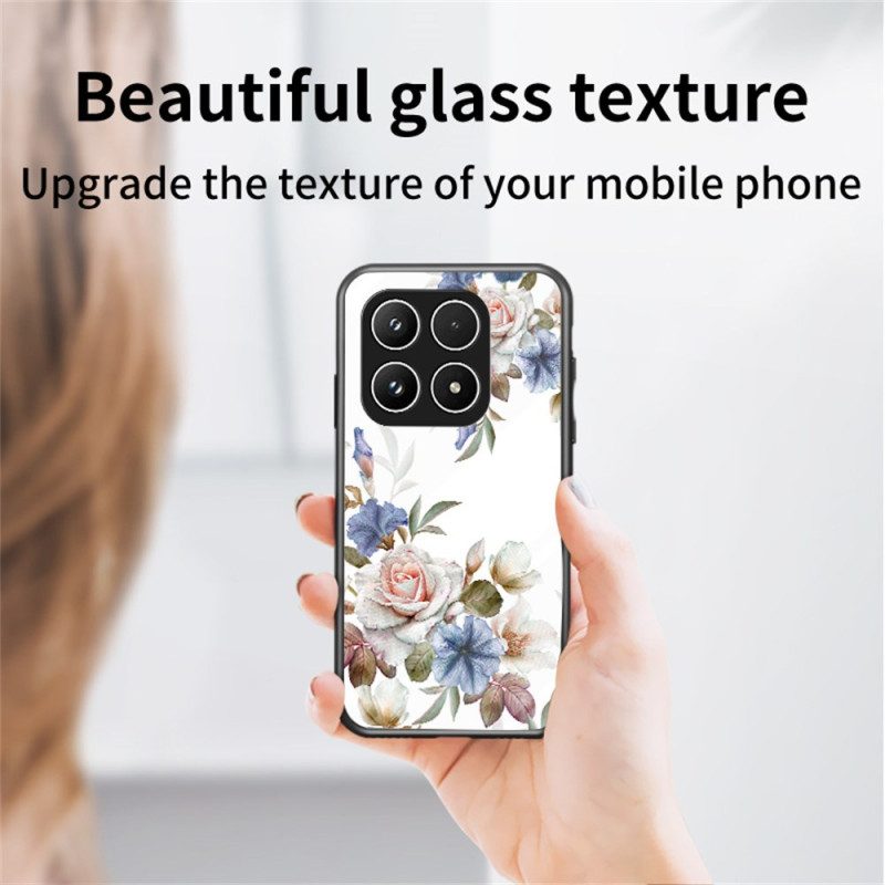 Skal Xiaomi 17 Blommönster I Härdat Glas