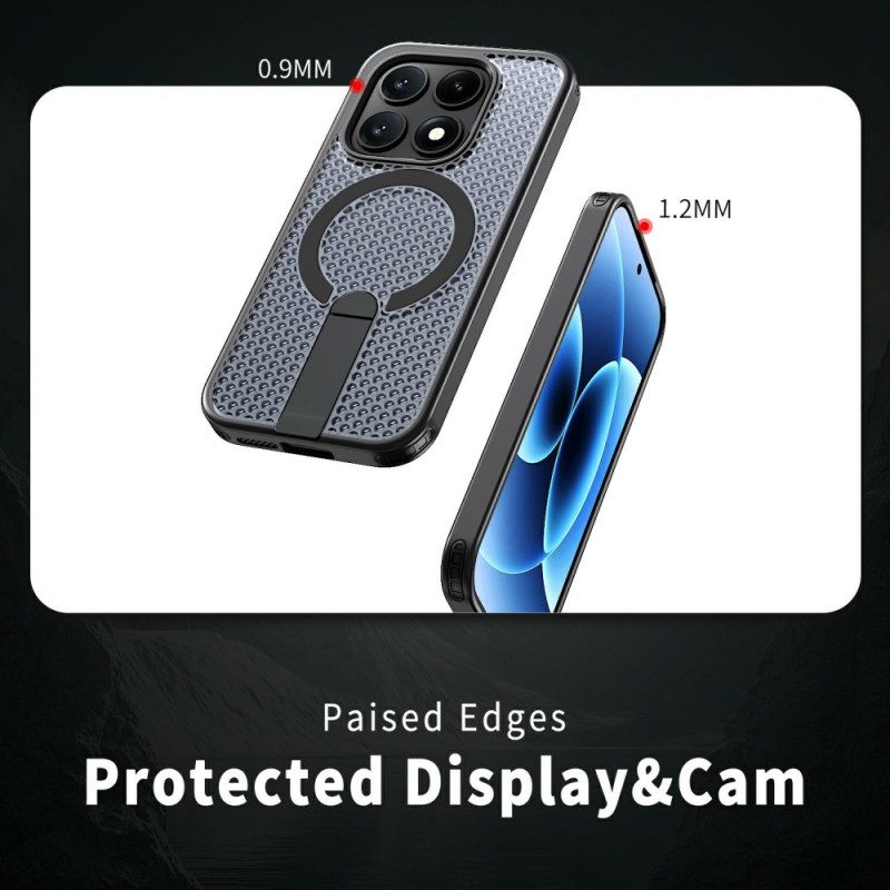 Skal Xiaomi 17 Magnetisk Rutmönster Med Stöd