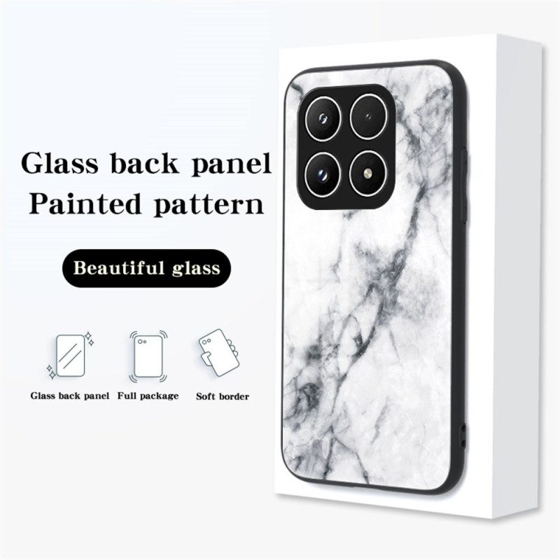 Skal Xiaomi 17 Marmormönster I Härdat Glas