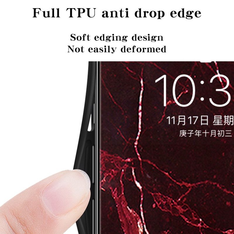 Skal Xiaomi 17 Marmormönster I Härdat Glas