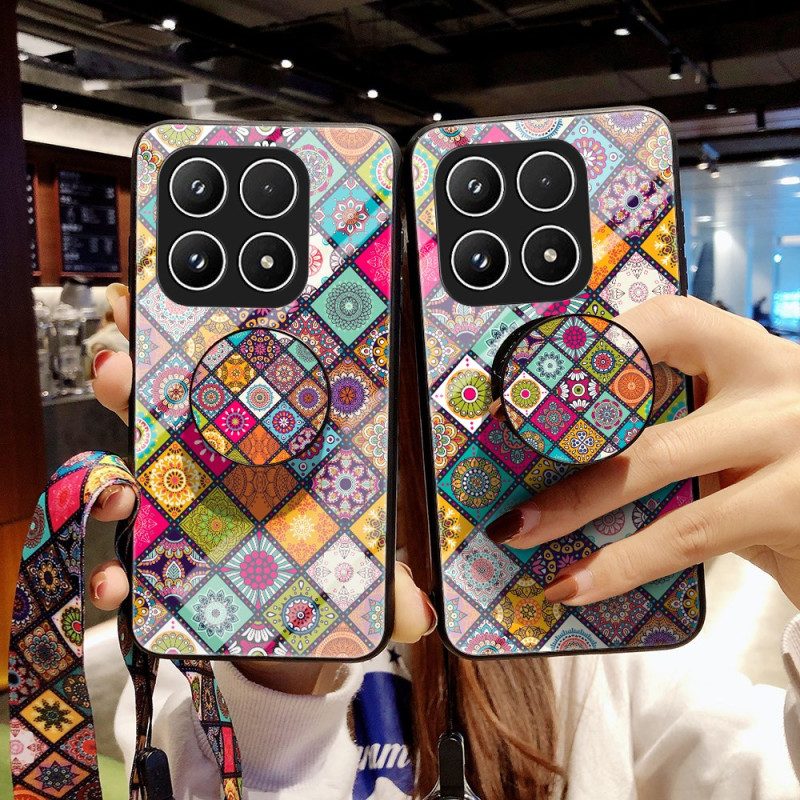 Skal Xiaomi 17 Patchwork-ställ Med Rem