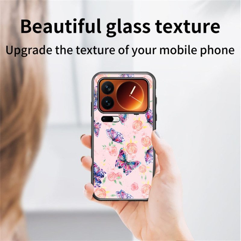 Skal Xiaomi 17 Pro Fjäril I Härdat Glas