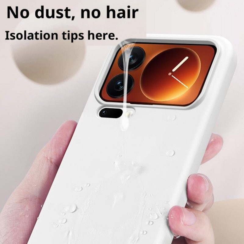Skal Xiaomi 17 Pro Flytande Silikon Och Förstärkt Skydd
