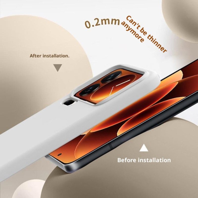 Skal Xiaomi 17 Pro Flytande Silikon Och Förstärkt Skydd