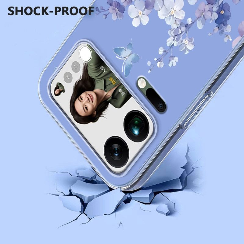 Skal Xiaomi 17 Pro Max Fjärilar Och Blommor