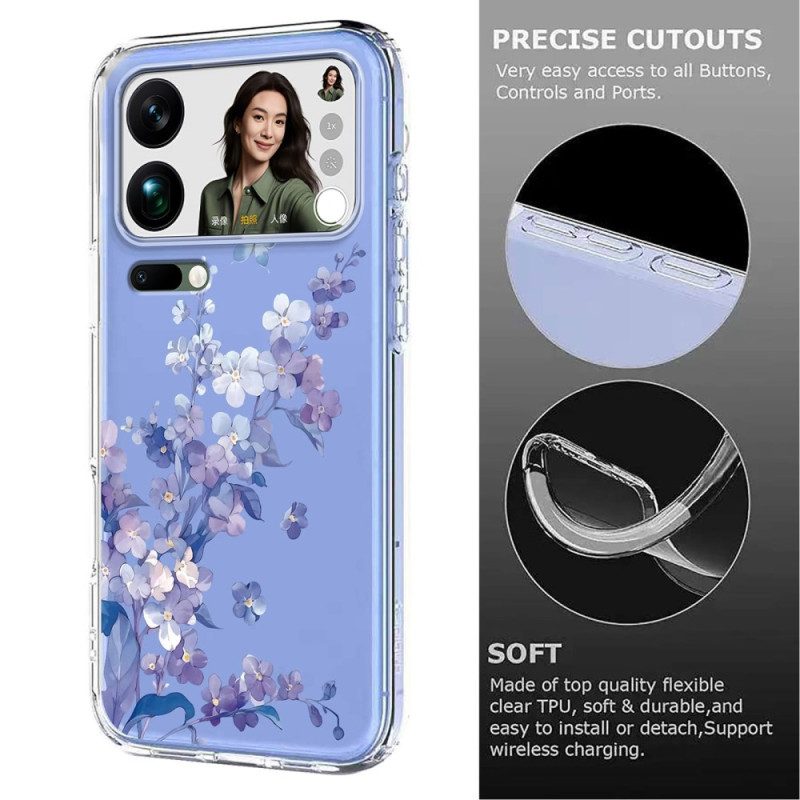 Skal Xiaomi 17 Pro Max Fjärilar Och Blommor