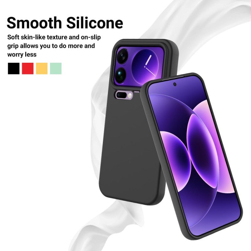 Skal Xiaomi 17 Pro Max Flytande Silikon Med Snodd