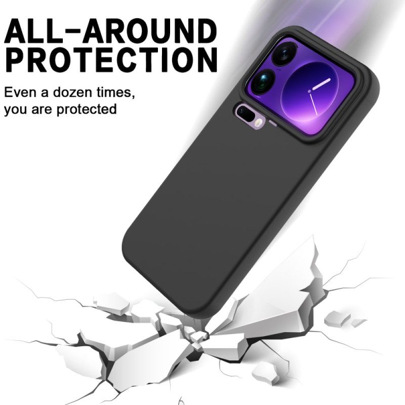 Skal Xiaomi 17 Pro Max Flytande Silikon Med Snodd