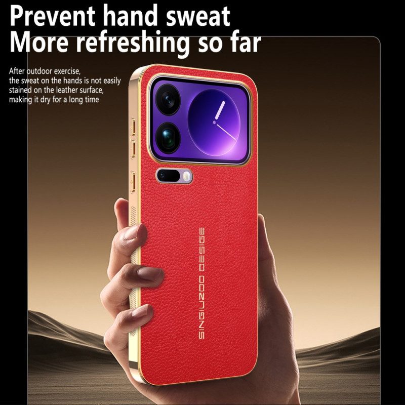 Skal Xiaomi 17 Pro Max Reptålig Litchistruktur