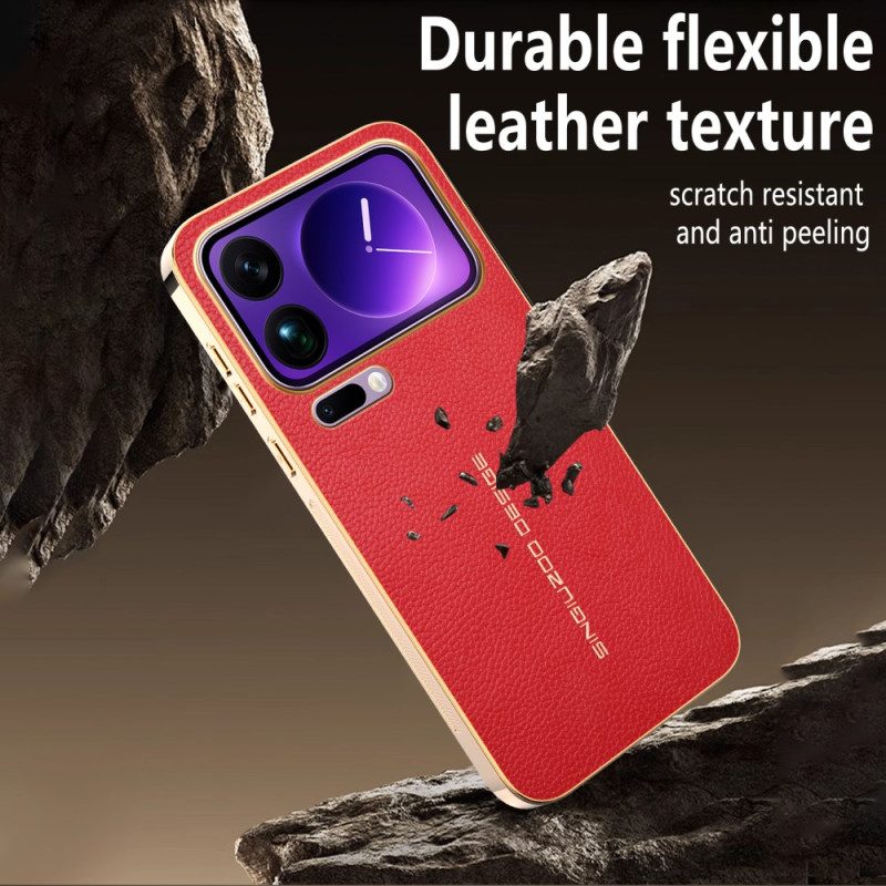Skal Xiaomi 17 Pro Max Reptålig Litchistruktur