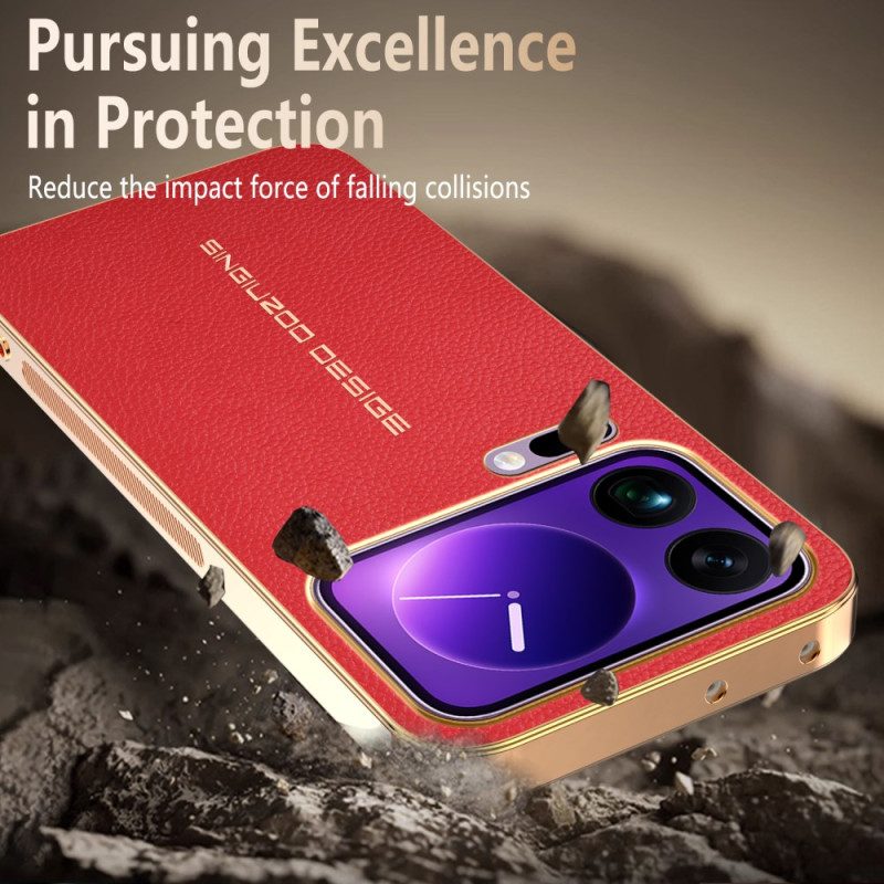 Skal Xiaomi 17 Pro Max Reptålig Litchistruktur