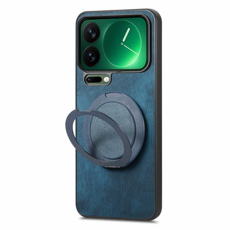 Skal Xiaomi 17 Pro Roterande Stativ Och Retroläderstruktur