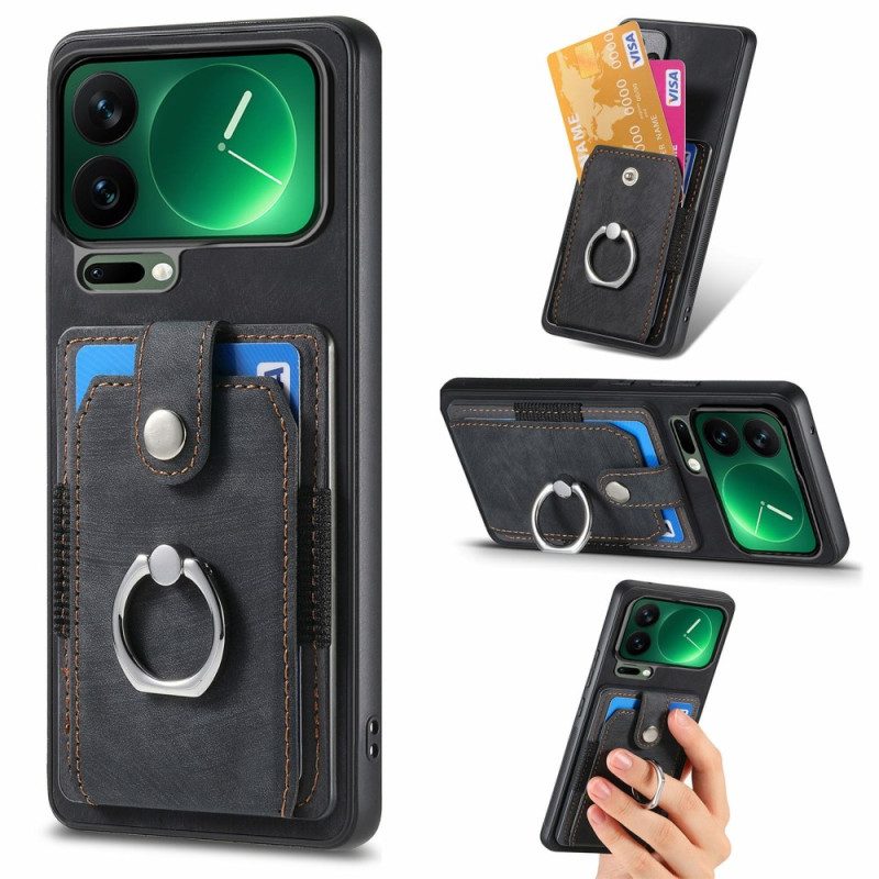 Skal Xiaomi 17 Pro Stativ Och Korthållare I Läderimitation