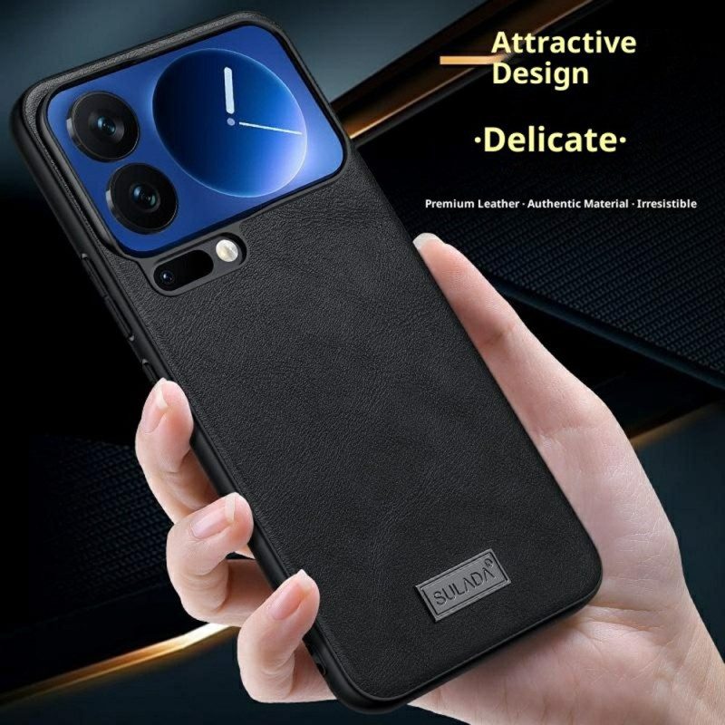 Skal Xiaomi 17 Pro Telefonfodral Lädereffekt Sulada