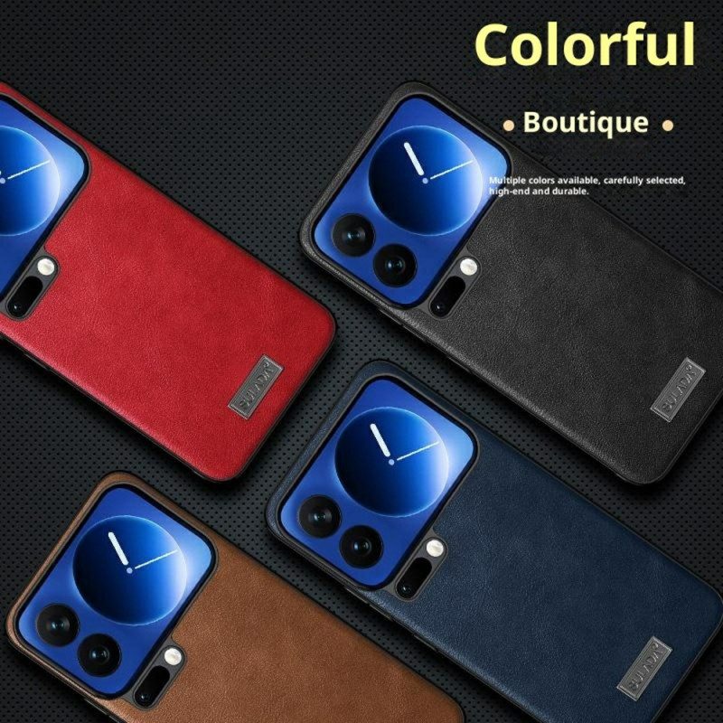 Skal Xiaomi 17 Pro Telefonfodral Lädereffekt Sulada