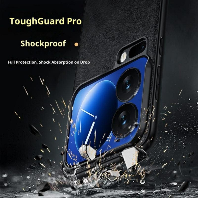 Skal Xiaomi 17 Pro Telefonfodral Lädereffekt Sulada