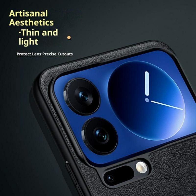 Skal Xiaomi 17 Pro Telefonfodral Lädereffekt Sulada