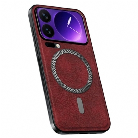 Skal Xiaomi 17 Pro Telefonfodral Magsafe Lädereffekt