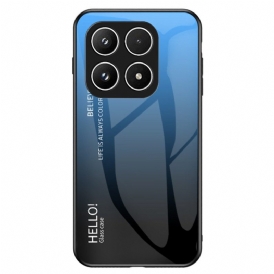 Skal Xiaomi 17 Telefonfodral Härdat Glas Hello