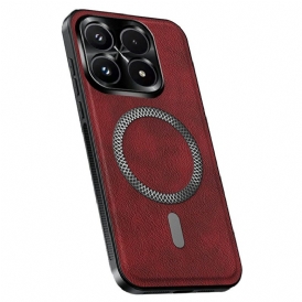 Skal Xiaomi 17 Telefonfodral Magsafe Lädereffekt