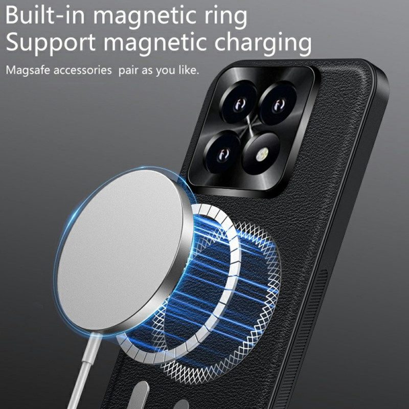Skal Xiaomi 17 Telefonfodral Magsafe Lädereffekt