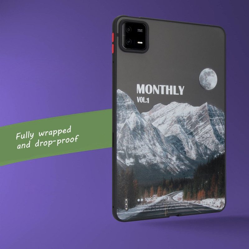 Skal Xiaomi Pad 6 Pro Snöiga Berg Och Motorväg