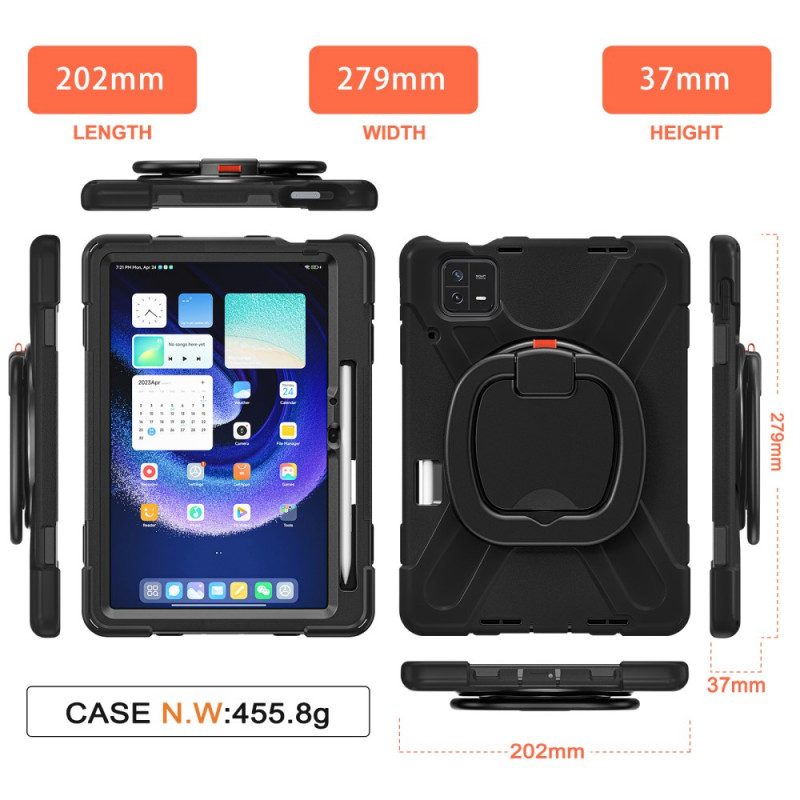 Skal Xiaomi Pad 6 Roterande Stativ Och Axelrem