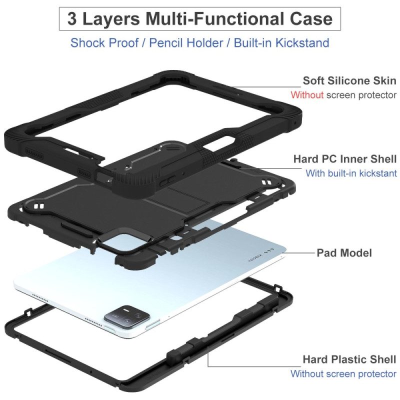 Skal Xiaomi Pad 6 Telefonfodral Robust Med Stativ