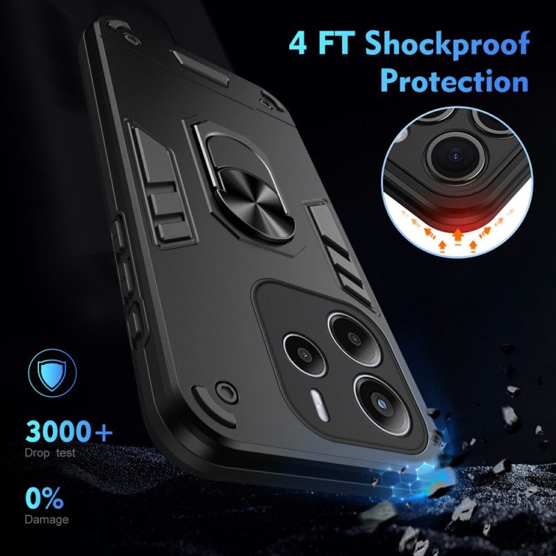 Skal Xiaomi Redmi Note 14 4g Telefonfodral Hybrid Med Ringhållare