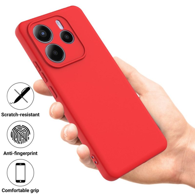 Skal Xiaomi Redmi Note 14 5g Flytande Silikon Med Snodd