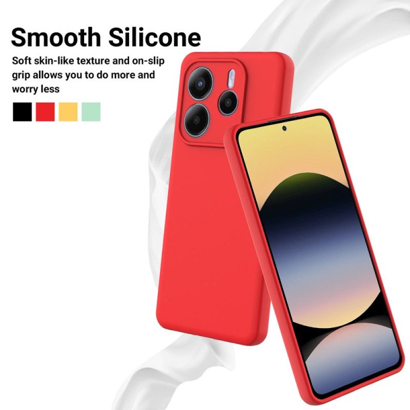 Skal Xiaomi Redmi Note 14 5g Flytande Silikon Med Snodd
