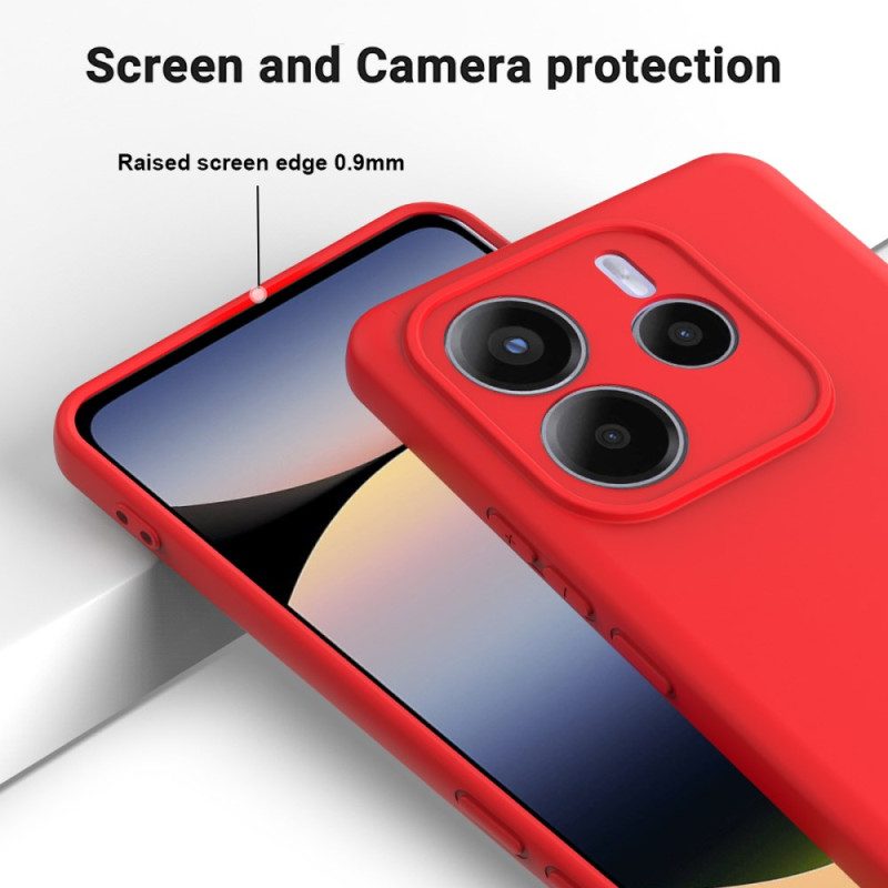 Skal Xiaomi Redmi Note 14 5g Flytande Silikon Med Snodd