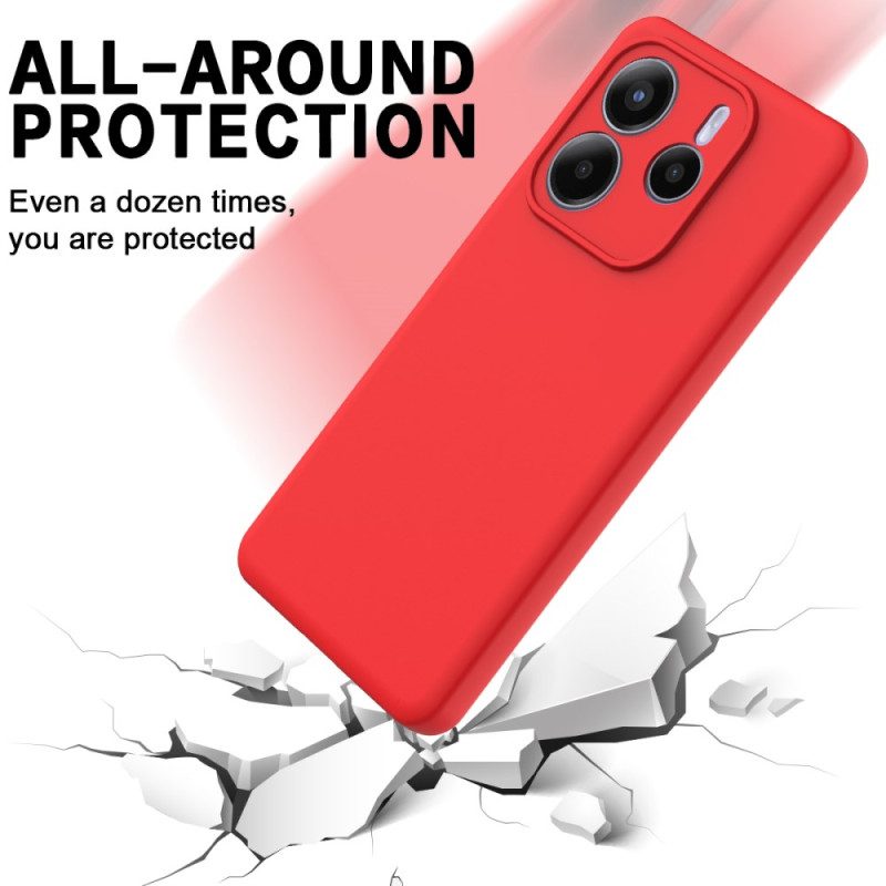 Skal Xiaomi Redmi Note 14 5g Flytande Silikon Med Snodd