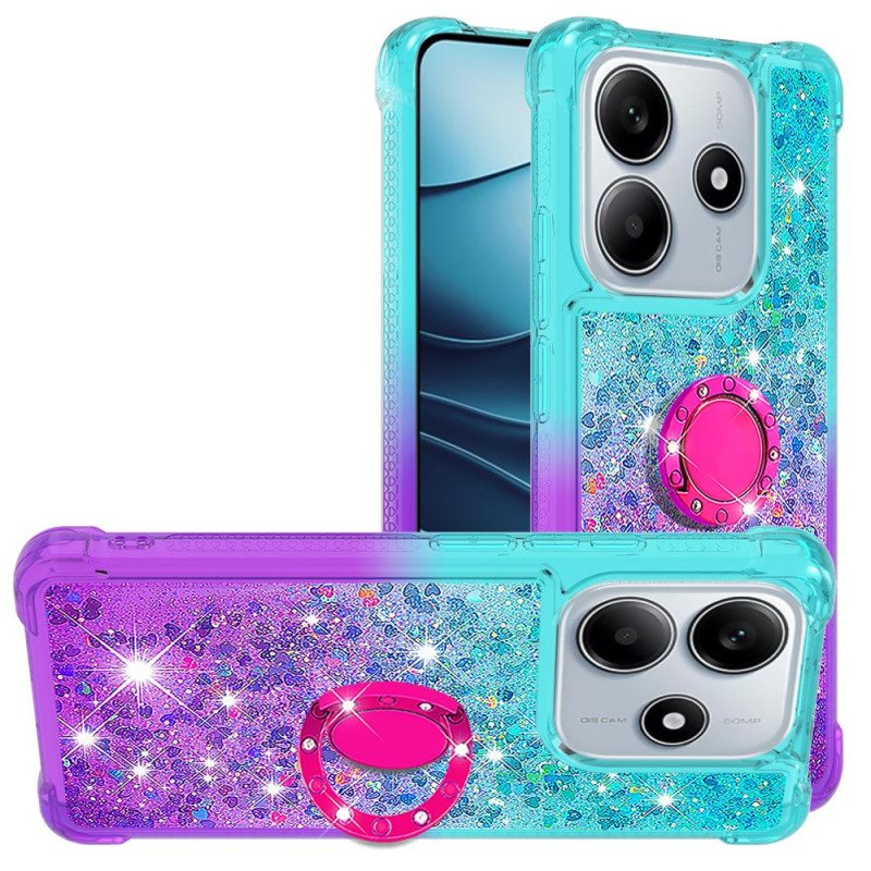 Skal Xiaomi Redmi Note 14 5g Gradient Glitter Med Hållare