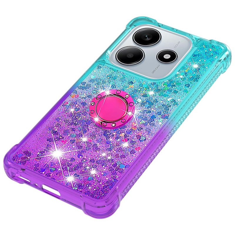 Skal Xiaomi Redmi Note 14 5g Gradient Glitter Med Hållare